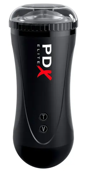 PDX Elite Moto Stroker Automatic Intimate Machine 21cm USB Black