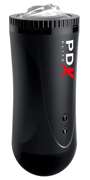 PDX Elite Moto Stroker Automatic Intimate Machine 21cm USB Black