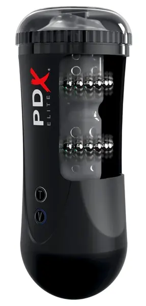 PDX Elite Moto Stroker Automatic Intimate Machine 21cm USB Black