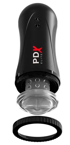 PDX Elite Moto Stroker Automatic Intimate Machine 21cm USB Black