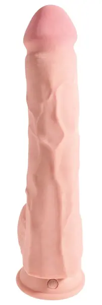 King Cock Plus двуслойно дилдо с вендуза, TPE, 30,5 см