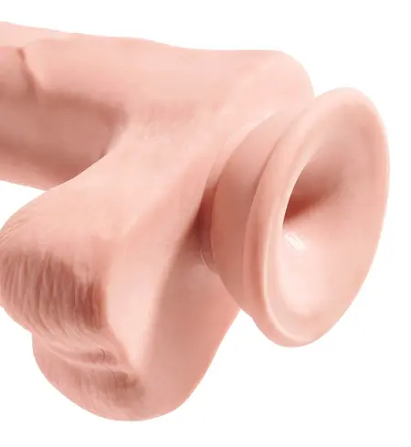 King Cock Plus двуслойно дилдо с вендуза, TPE, 30,5 см