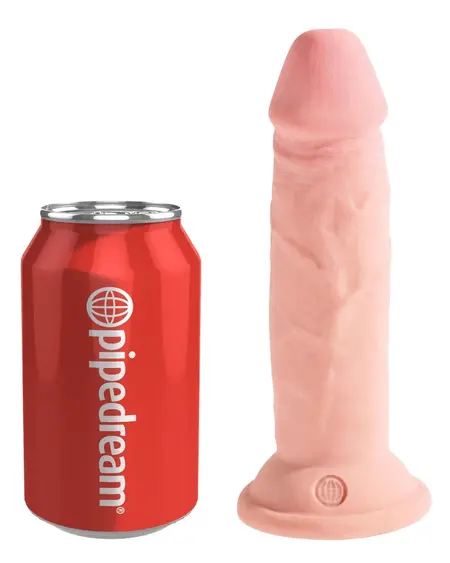 King Cock Plus трислойно дилдо с вендуза, 18,4 см