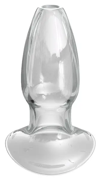 AFE Glass Tunnel Plug Large - Transparent Borosilicate, 10.9 cm
