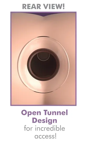 AFE Glass Tunnel Plug Large - Transparent Borosilicate, 10.9 cm