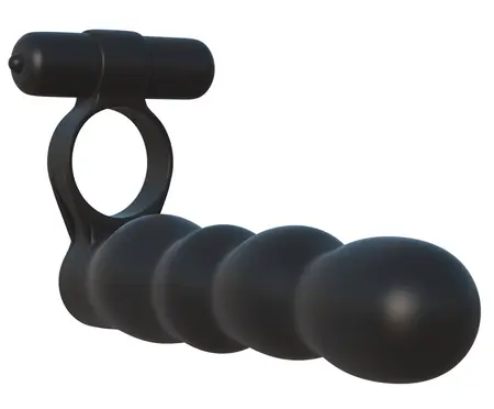 FCR Posable Partner Double Intimate System with Vibro-Bullet, Black