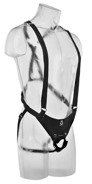 King Cock KC10 Hollow Adjustable Harness System Black 20 cm