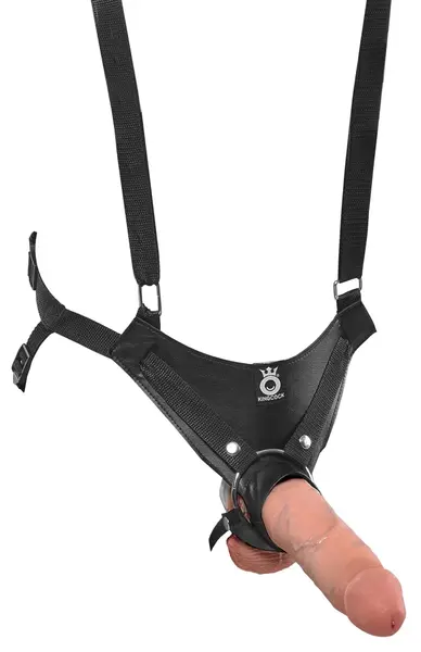 King Cock KC10 Hollow Adjustable Harness System Black 20 cm