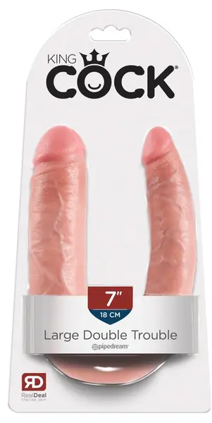 King Cock Double Trouble 43 cm Dual-Ended Anatomical Model PVC