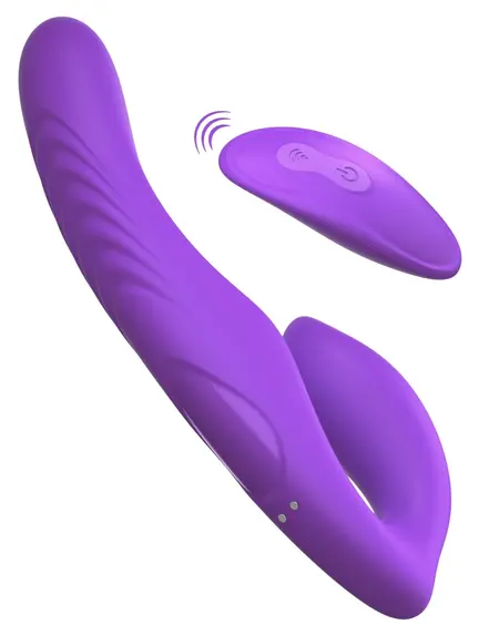 FFH Her Ultimate Strapless Dual System Vibrator, 9 Modes, Silicone, Purple
