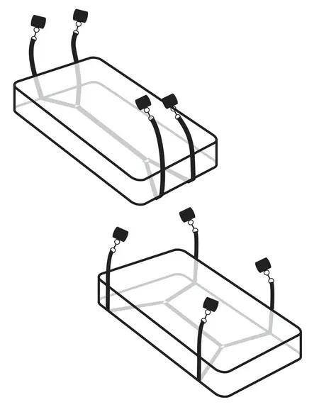 FFSLE Wraparound Mattress Restraint System with Velvet Cuffs