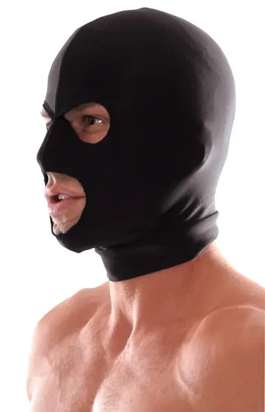 FFS Spandex Flexible 3-Opening Hood Mask Black Unisex