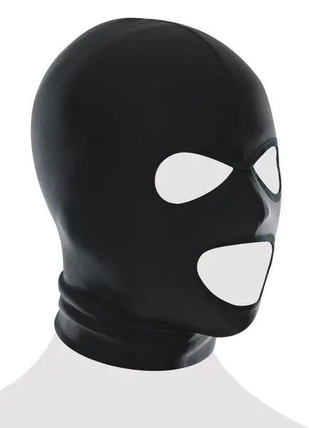 FFS Spandex Flexible 3-Opening Hood Mask Black Unisex