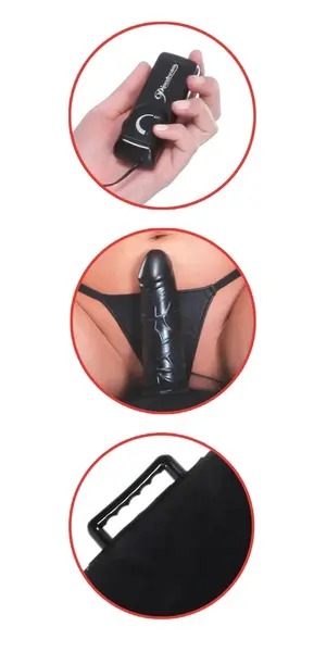 FFS Luv Log Inflatable Intimate Machine with Multi-Speed Vibration, Black