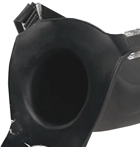 Fetish Fantasy Elite 7” Silicone Hollow System Adjustable Strap-On Black