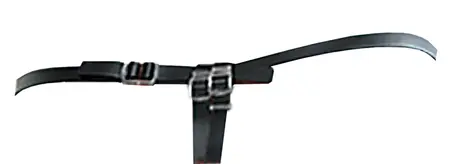 Fetish Fantasy Elite 7” Silicone Hollow System Adjustable Strap-On Black