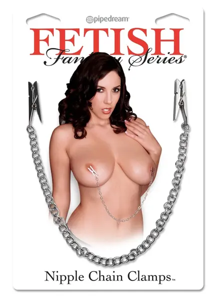 FFS Adjustable Nipple Chain Clips Silver - Metal Fashion Accessory 29.2 cm