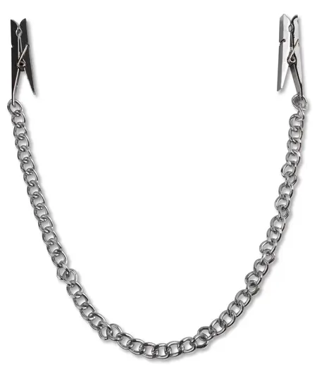FFS Adjustable Nipple Chain Clips Silver - Metal Fashion Accessory 29.2 cm
