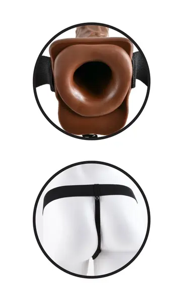 Fetish Fantasy Series 7 Hollow Strap-On Model, Adjustable Harness 18.9cm
