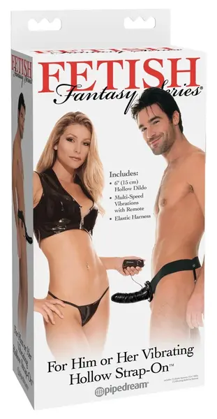 FFSFHOH Vibrating Hollow Strap-On System with Adjustable Harness 17cm