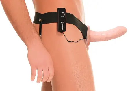 FFSFHOH Vibrating Hollow Strap-On System 17 cm - Adjustable Harness