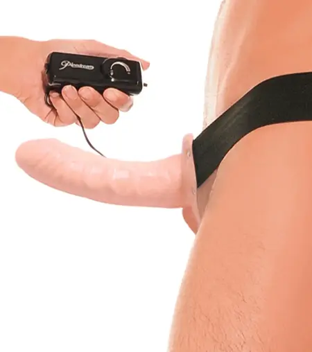 FFSFHOH Vibrating Hollow Strap-On System 17 cm - Adjustable Harness