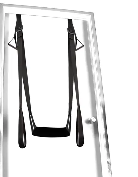 Fetish Fantasy Series Deluxe Door Support System with Blindfold, Black