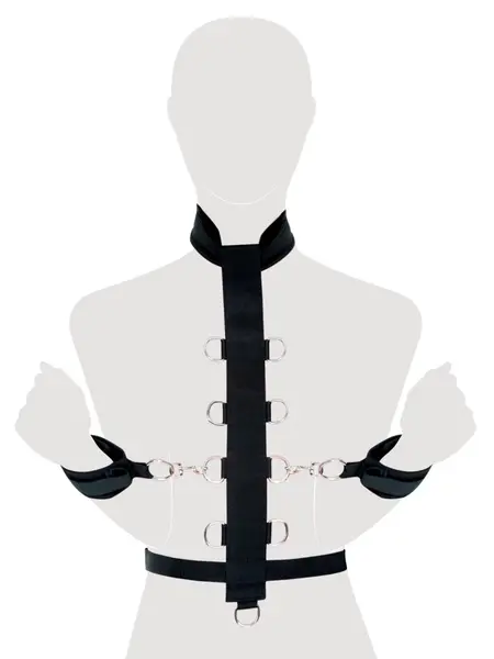 FFS Fantasy Black Adjustable Harness System with D-Rings