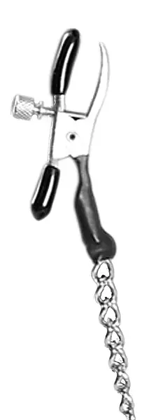 FFS Alligator Adjustable Pressure Nipple Clamps with Metal Chain 43cm