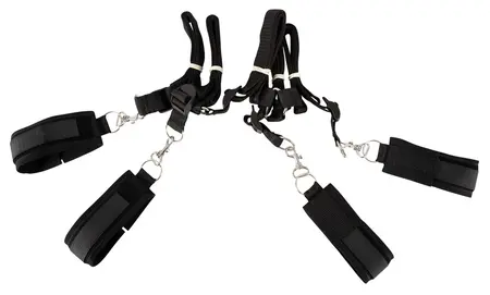 FFS Bed Bindings Restraint Kit - Adjustable Full-Body System Black