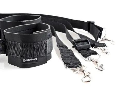 FFS Cuff & Tether Set Black - Adjustable Restraint System
