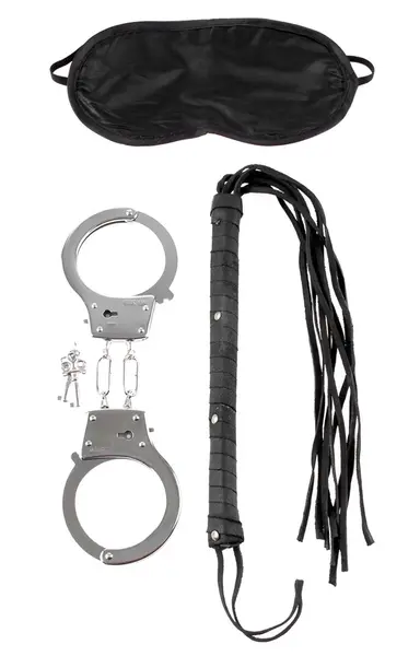FFS Lover's Fantasy Kit Beginner Bondage Set with Handcuffs & Blindfold