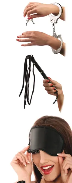 FFS Lover's Fantasy Kit Beginner Bondage Set with Handcuffs & Blindfold