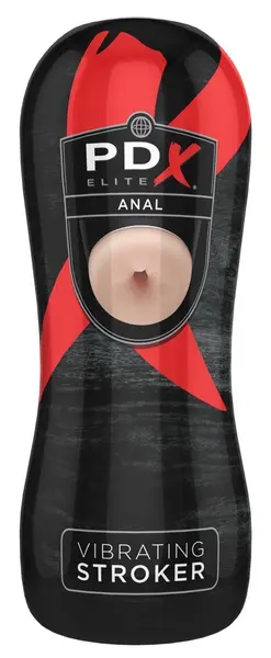 PEE Vibrating Anal Stroker 17.5 cm - Removable Sleeve & Vibro-Bullet