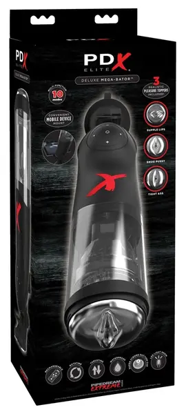 Pipedream Deluxe Mega-Bator Multi-Opening Intimate Machine 35.6cm ABS/TPE