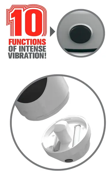 Pipedream Mega Grip Vibrating Intimate Machine, 23.7 cm, Black