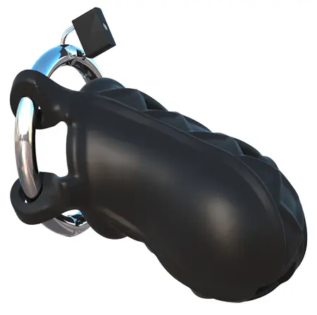 FCR Extreme Silicone Chastity System Adjustable 9.5cm Black