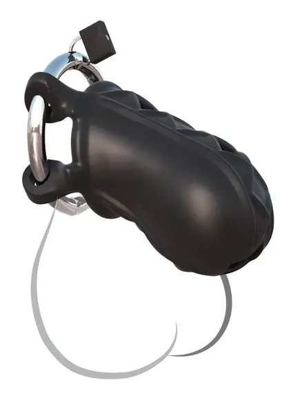 FCR Extreme Silicone Chastity System Adjustable 9.5cm Black