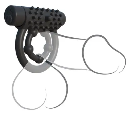FCR RC Performance Pro Silicone Dual Ring with Remote 10 Modes Black