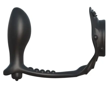 FCR Rock Hard Dual Function Silicone Intimate System Black 4 cm