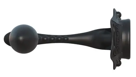 FCR Rock Hard Dual Function Silicone Intimate System Black 4 cm
