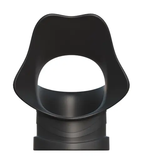 FCR Rock Hard Dual Support Ring Silicone Black 3.8 cm & 3.3 cm