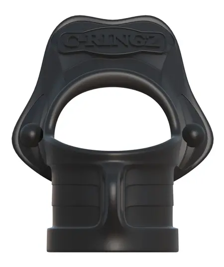 FCR Rock Hard Dual Support Ring Silicone Black 3.8 cm & 3.3 cm