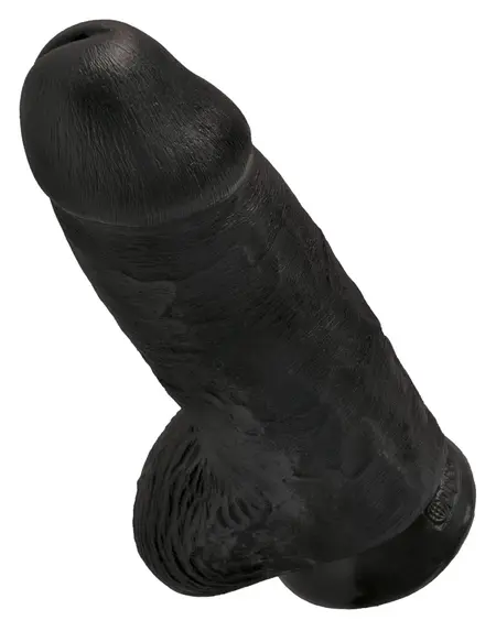King Cock Chubby Dark Anatomical Model with Suction Cup 22.9 cm