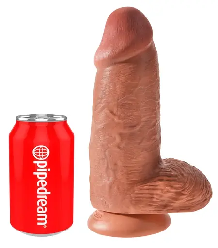 King Cock Chubby Tan - Anatomical Model with Suction Cup 22.9cm