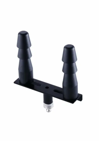 Hismith Double Vac-U-Lock Adapter - Dual Attachment System, Silver