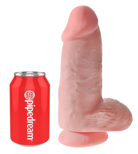 King Cock Chubby Light Anatomical Model with Suction Cup 22.9cm PVC