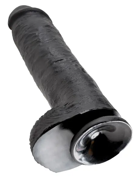 King Cock 28 cm Anatomical Model with Suction Cup Dark PVC