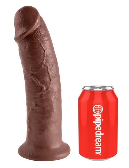 King Cock Model 10'' Anatomical Intimate Device Brown PVC 25 cm