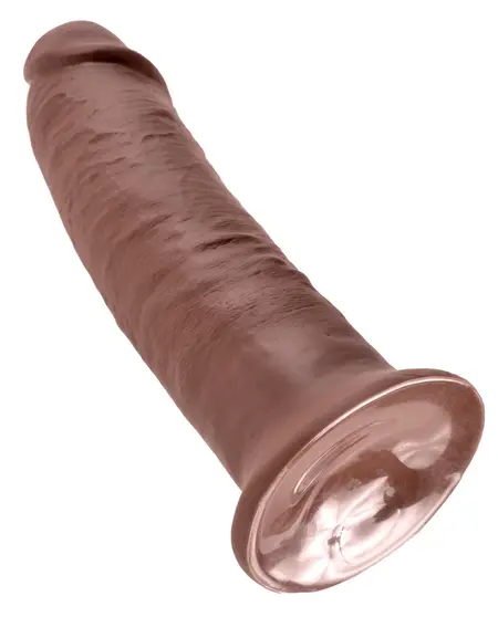 King Cock Model 10'' Anatomical Intimate Device Brown PVC 25 cm